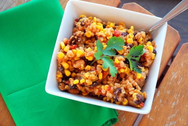 Slow-Cooker Tex Mex Rice and Beans