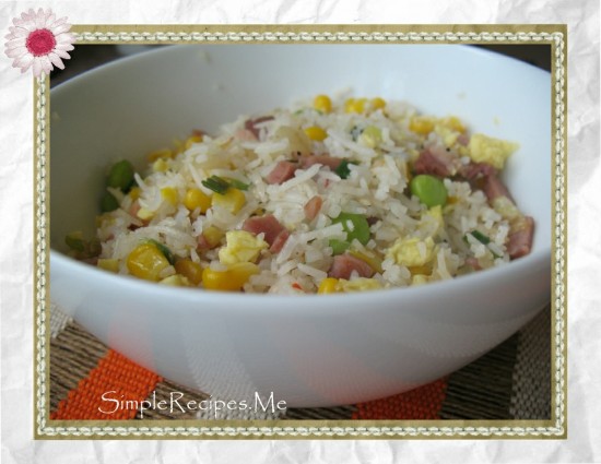 fried rice with ham