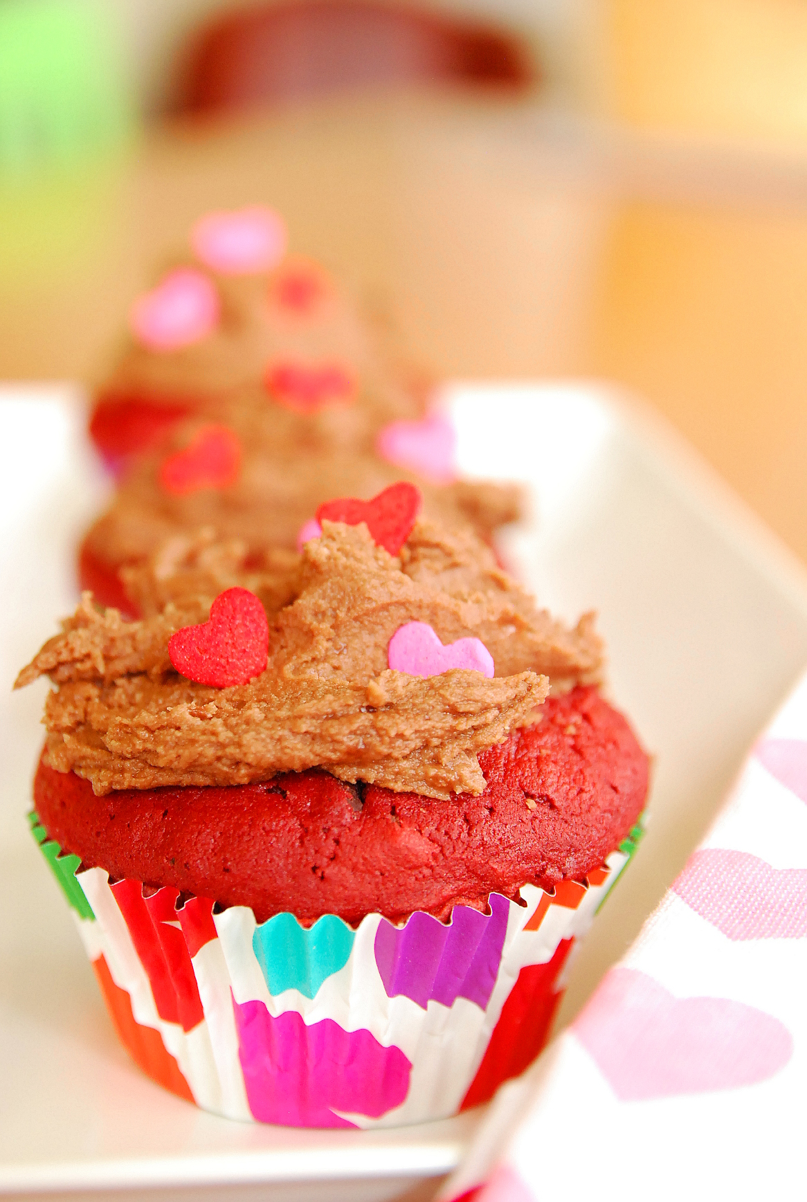 Easy Red Velvet Cupcakes with Nutella Buttercream